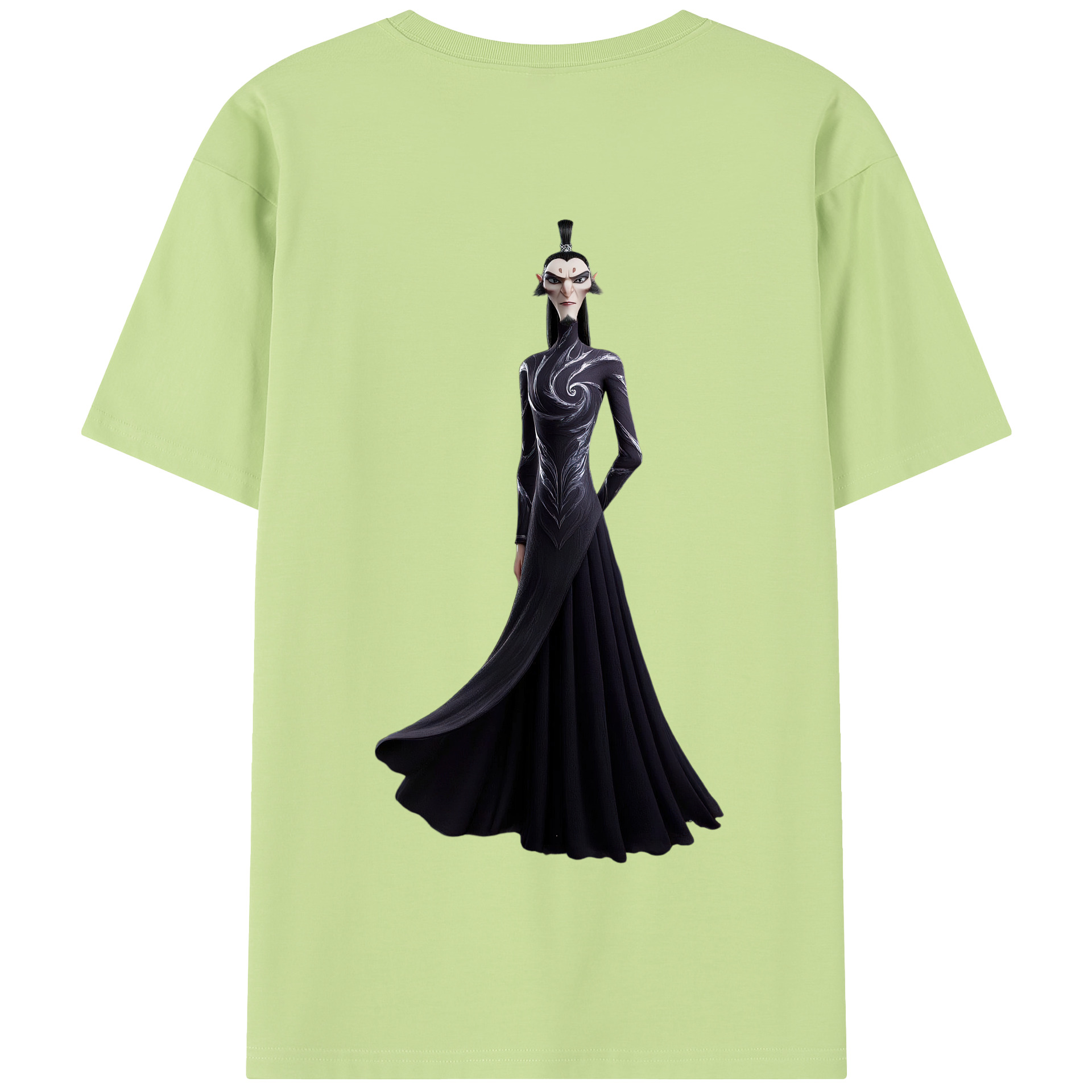 （画像用） Ne Zha 2 ナタ 魔童の大暴れ 綿100％半袖Tシャツ（背面プリント）